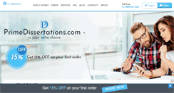 Desktop Screenshot of primedissertations.com